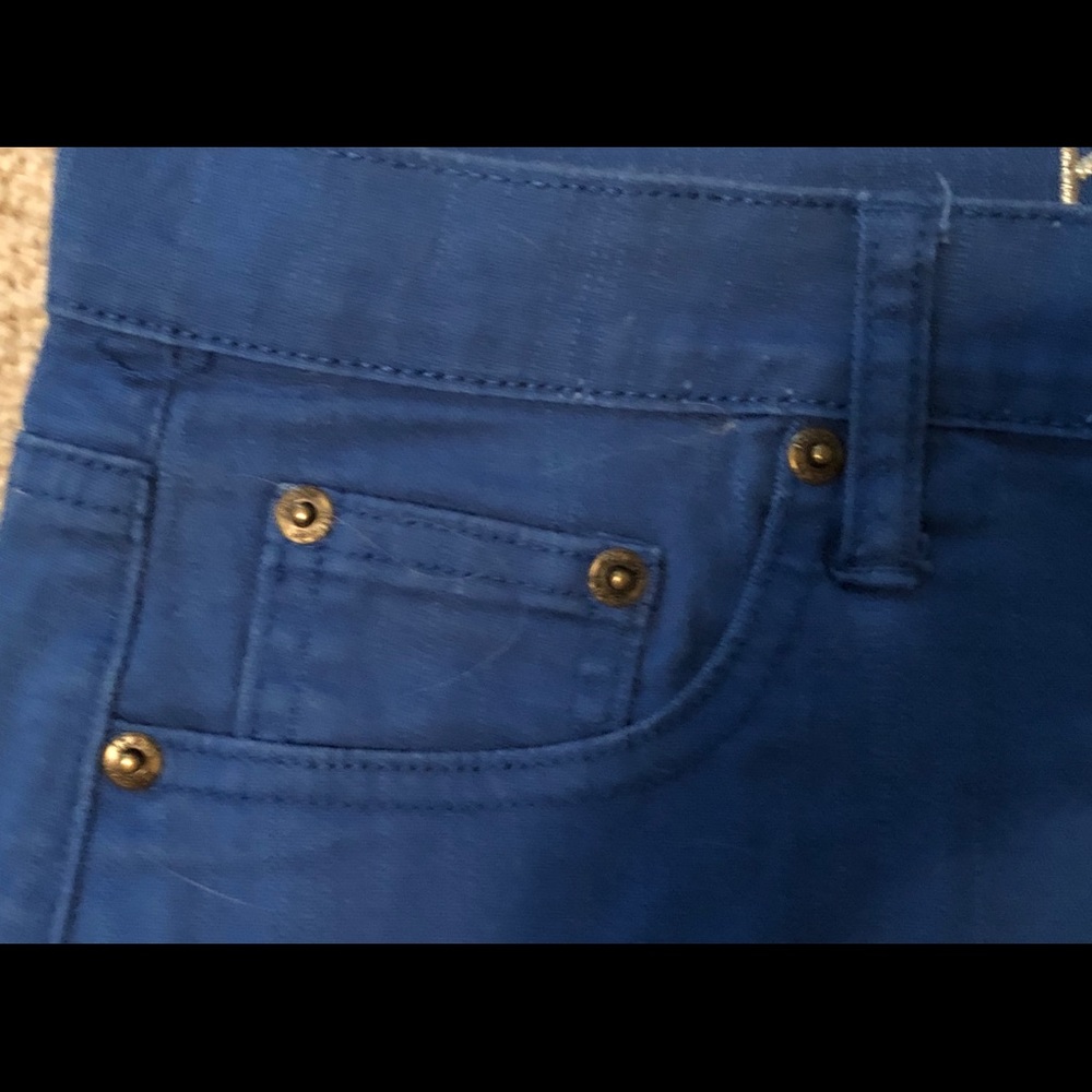 Blue mini skirt